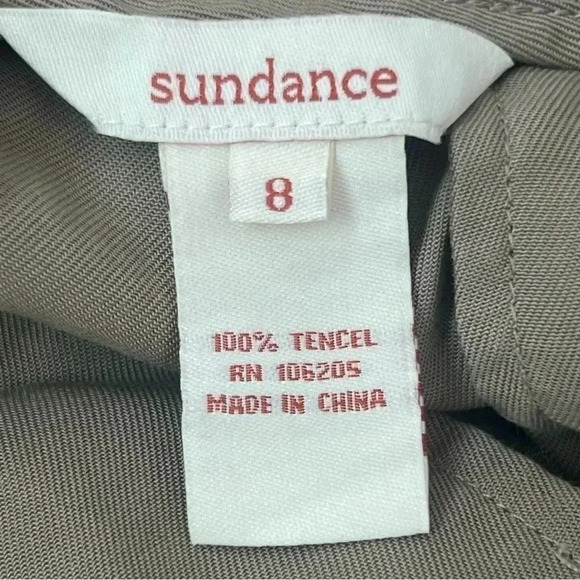 Sundance Women’s High Rise Tencel Trousers Pants Sz 8 - Picture 7 of 11